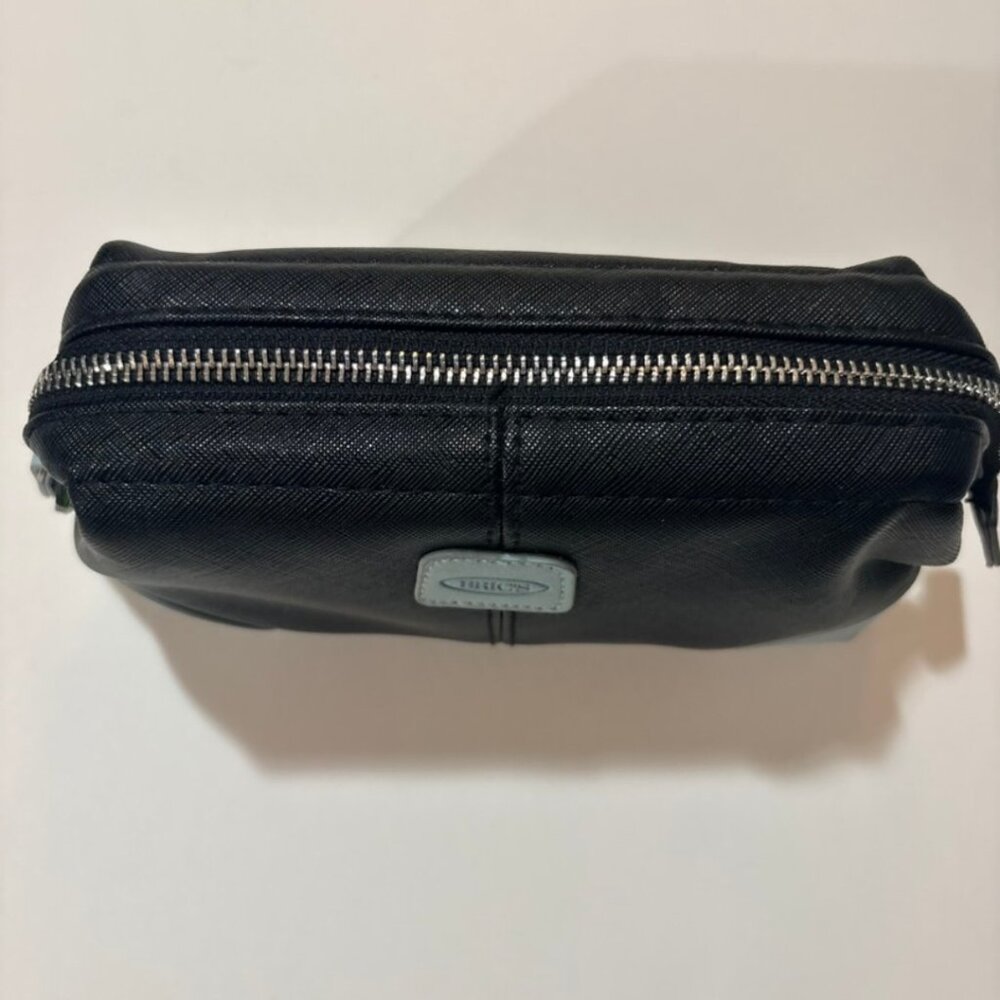 🎭 3/$20 BRICS Qatar Airways Travel Cosmetic Pouch Brown Blue - Picture 5 of 10